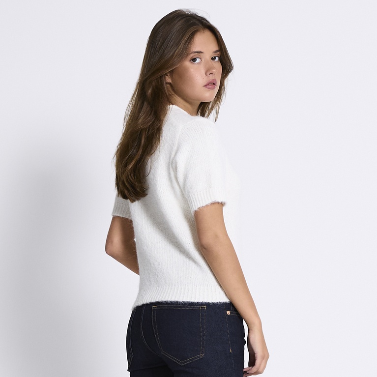 Knit tee "Amelie" Off white